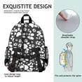 thumbnail image 5 of Black Paw Backpack for School,Cute School Bag,Schoolbag with Adjustable Shoulder Straps & Padded Back,15.25"x11.5"x5.25", 5 of 6