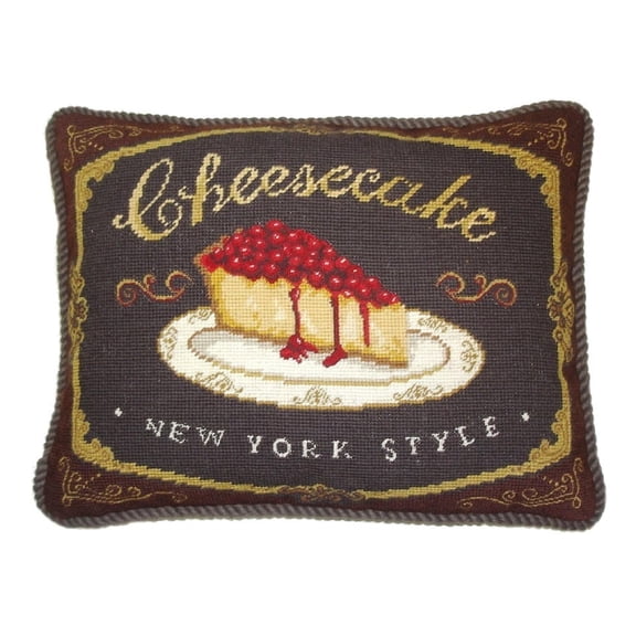 Handmade Wool Needlepoint Pillow Cover - Decorative Throw Cushion Cover - Vintage Floral Embroidery Design - Pillowcase for Sofa, Bed, or Chair - Rustic Home Decor