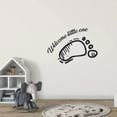 thumbnail image 3 of Welcome Little One Foot Newborn Baby Babies Quote Wall Sticker Art Decal for Girls Boys Room Bedroom Nursery Kindergarten House Fun Home Decor Stickers Wall Art Vinyl Decoration Size (15x30 inch), 3 of 3