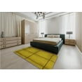 thumbnail image 5 of Ahgly Company Machine Washable Indoor Rectangle Transitional Yellow Area Rugs, 4' x 6', 5 of 7