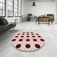 thumbnail image 4 of Ahgly Company Machine Washable Indoor Rectangle Transitional Light Rose Pink Area Rugs, 2' x 5', 4 of 7