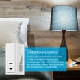 thumbnail image 3 of Interruptor regulador de intensidad de lámpara inteligente Lutron Caseta Plug-In PD-3PCL-WH, 3 of 8