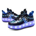 thumbnail image 2 of Girls Breathable LED Luminous Shoes, USB Rechargeable Outdoor Sports Skates XI, 2 of 2