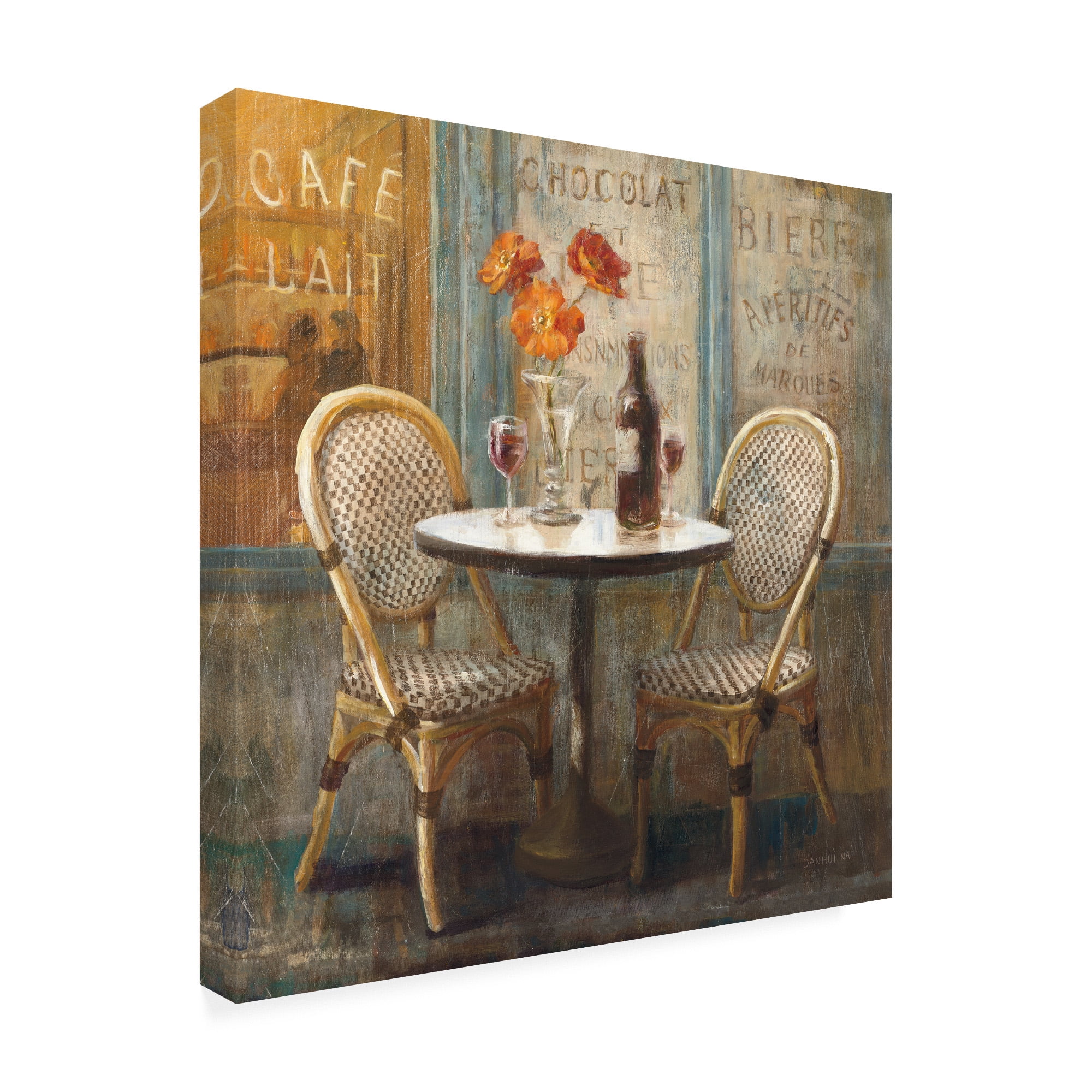 Trademark Fine Art 'Meet Me at Le Cafe I' Canvas Art by Danhui Nai