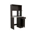 thumbnail image 6 of Inval Ambrossia Kitchen Breakroom Microwave Cabinet (36" x 70" x 20"), Espresso/Stone, 6 of 12