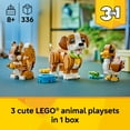 thumbnail image 5 of LEGO Creator 3 in 1 Cute Animals: Playful Puppy Building Toy for Girls & Boys, Ages 8+ - Birthday Gift for Kids - 3 Building Options, Dog, Squirrel, or Duck - 31382, 5 of 9