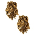 thumbnail image 2 of 2X Wall Decoration Bar Wine Cellar Lion Simulation Sculpture Decor Resin Craft Wall Statue, 2 of 8