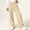 Beige, variant on KICILVS Girls Track Pants with Side Stripe Detail Drawstring Waist Wide Leg Sweatpants with Pockets Sporty Trousers for Casual Outings 5-15 Years