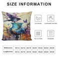 thumbnail image 6 of JEUXUS 2-Piece Short Plush Pillowcase Set Very Good Beautiful Violet Beautiful Flowers for Car Couch Bedroom White, 6 of 6