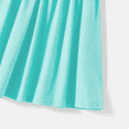 thumbnail image 4 of PatPat Family Matching 95% Cotton Solid V Neck Ruched Cami Dresses and Colorblock Short-sleeve Tee Sets Sky Blue Girl 2-9T, 4 of 5