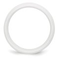 thumbnail image 2 of Ceramic White 8mm Wedding Band Ring Man Classic Domed  For Dad Mens  For Him, 2 of 10