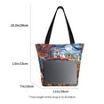 thumbnail image 2 of Goofa Halloween Pets Pumpkins Pattern Tote Bags,Large Capacity Bag,Beach Tote with Zipper Closure, Large Capacity and Foam Padding, 2 of 6