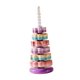 thumbnail image 3 of Juguete apilable para bebés, apilador de anillos de arcoíris, apilador geométrico, desarrollo de clasificación, juguetes apilables para niños para Violeta, 3 of 10