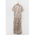 thumbnail image 4 of Beige Leopard Pumpkin Allover Halloween 2pcs Pajama Set, 4 of 9