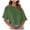 Army Green, variant on Fartey Womens Oversized Half Sleeve Cropped T Shirts Casual Loose Drop Shoulder T Shirts Summer Short Sleeve Yoga Shirts Fashion Solid Workout Blouses Light Blue S-2XL