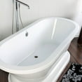 thumbnail image 5 of Kingston Brass VTPE672824P Aqua Eden 66-15/16" Free Standing Acrylic Soaker Bathtub -, 5 of 7