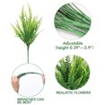 thumbnail image 3 of 12 paquetes de plantas artificiales, helecho de Boston falso, vegetación para exteriores, resistente a los rayos UV, que no se decolora, plantas de plástico sintético para decoración de jardín,, 3 of 6