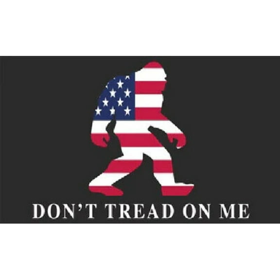 DON'T TREAD ON ME SASQUATCH BIGFOOT Black Vinyl Decal Bumper Sticker
