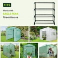thumbnail image 6 of EAGLE PEAK Greenhouse Shelving Staging Double 4 Tier, Outdoor/Indoor Plant Shelves, 35"x12"x42", Green, 6 of 8