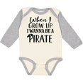 thumbnail image 3 of Inktastic Pirate Future Childs Boys or Girls Long Sleeve Baby Bodysuit, 3 of 5