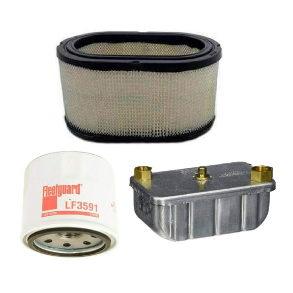 Filters Kit Fleetguard AF27906, LF3591, FF236 for Cummins Onan Quiet Diesel 6000 7500 8000 Auxiliary Power Unit Generator. Replaces Cummins Onan 1402897, 1220833, 1492513