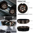 thumbnail image 6 of Xoenoiee Butterfly Daisy Moon Car Front Seat Covers 12Pcs Set with Steering Wheel &Seat Belt Cover Car Trash Can Armrest Cover Air Vent Bag Rear View Mirror Cover Cup Coasters Kychain, 6 of 7