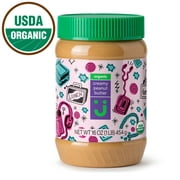 Uniquely J Organic Creamy Peanut Butter, Unsweetened, 16 oz