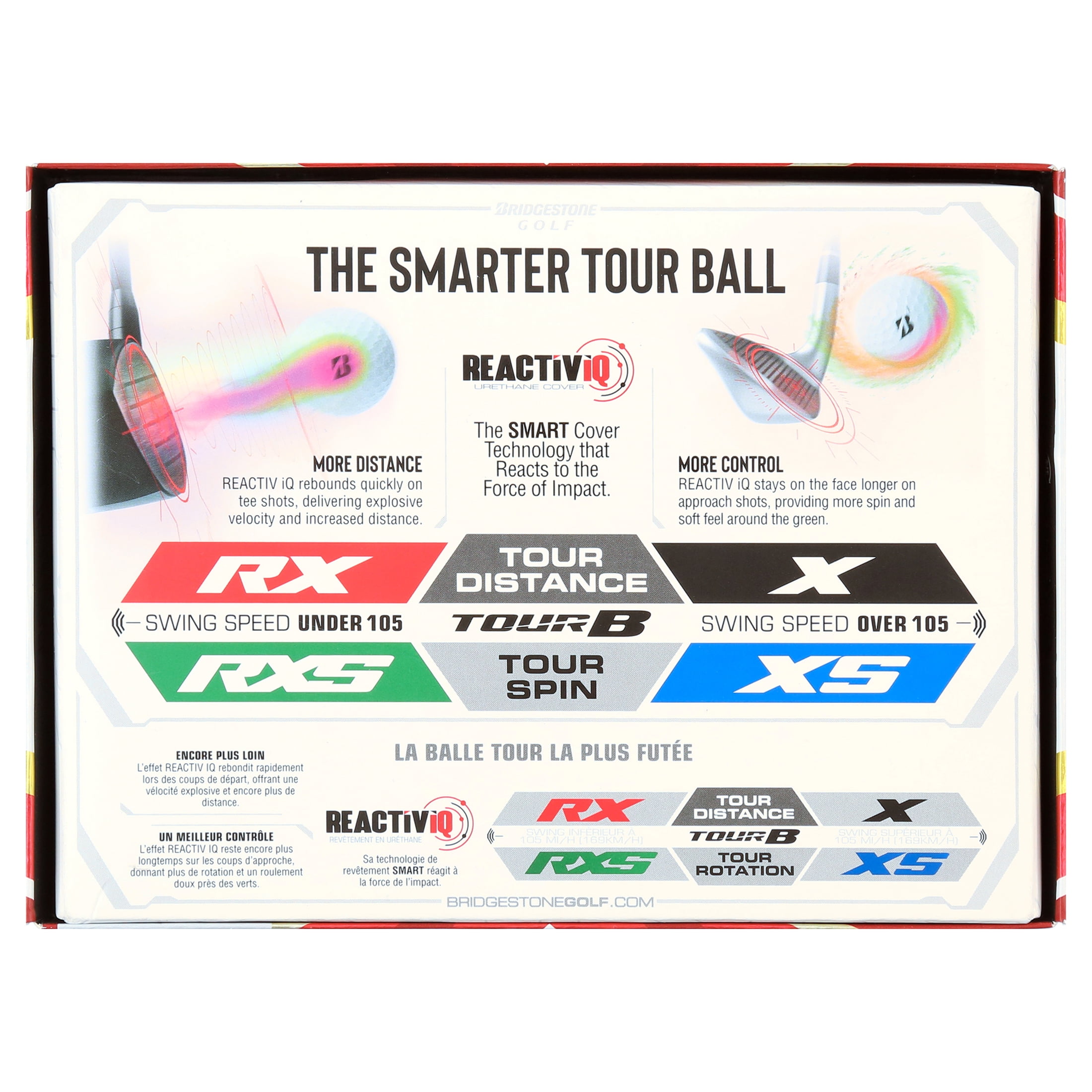 (2 pack) Bridgestone Tour B RX 2022 Golf Balls-Dozen Yellow