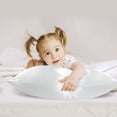 thumbnail image 3 of 19mm Snow White Silk Pillowcase for Skin Travel/20x14in Pillow Case with Zip, 3 of 6
