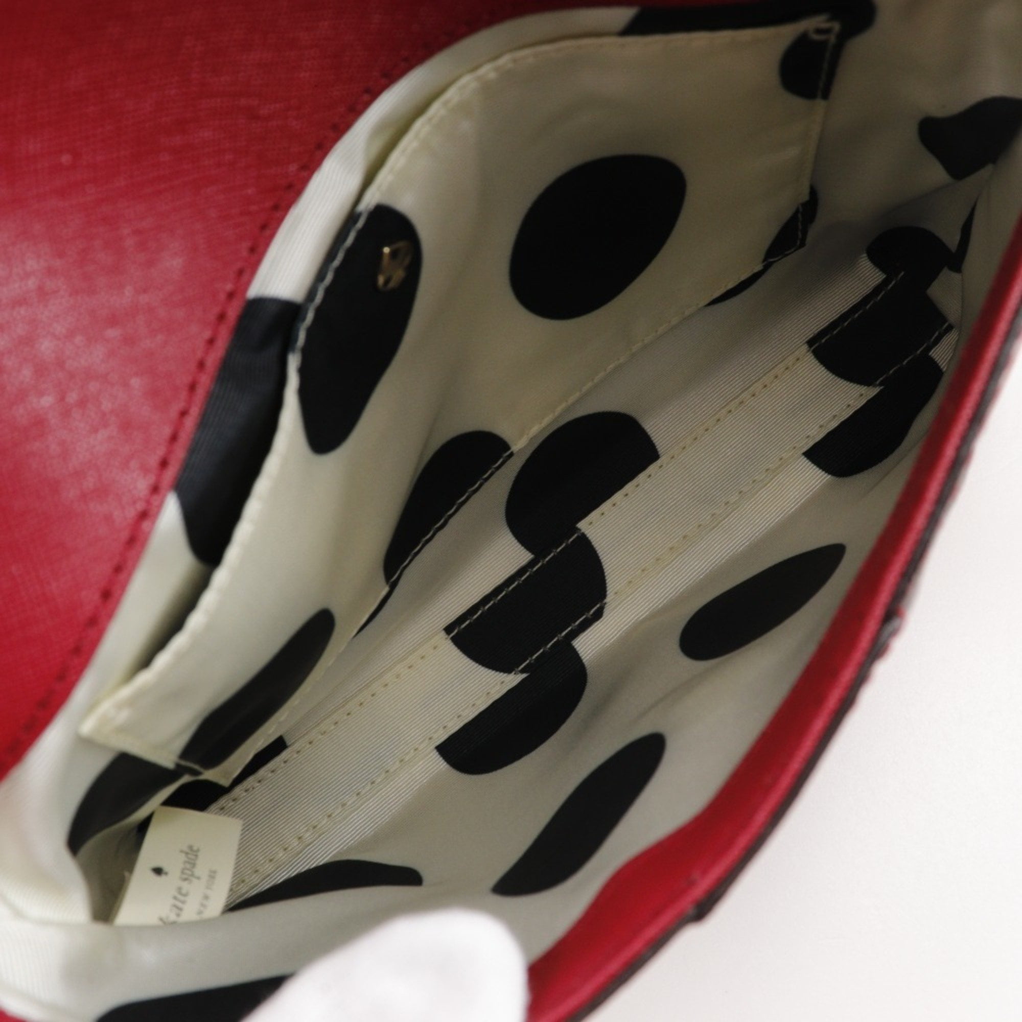 Pre-Owned Kate Spade Pochette Shoulder Bag Leather Red Type Women's (Good)