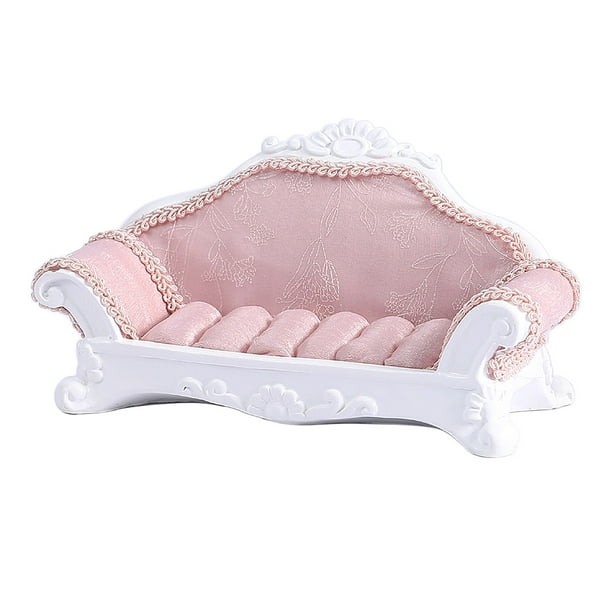 Soporte Organizador de Joyería Sunnimix Diseño de sofá rosa Exhibición del anillo