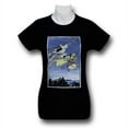 thumbnail image 4 of Batman Dkr Duo S/S Junior Women's T-Shirt Sheer Navy, 4 of 7