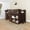 Barnwood Brown, variant on Farmhouse Twin Low Loft with Bookcase, Barnwood Brown