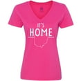 thumbnail image 3 of Inktastic It's Home- State of Ohio outline Women's V-Neck T-Shirt, 3 of 5