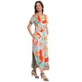 thumbnail image 4 of Vestido largo Jeqeocafy para mujer, verano 2025, cuello redondo con bolsillos, 4 of 6