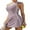 Light Purple, variant on Charmo Women Tennis Dress with Built-in Bra and Pockets Shorts Racerback Athletic Dresses