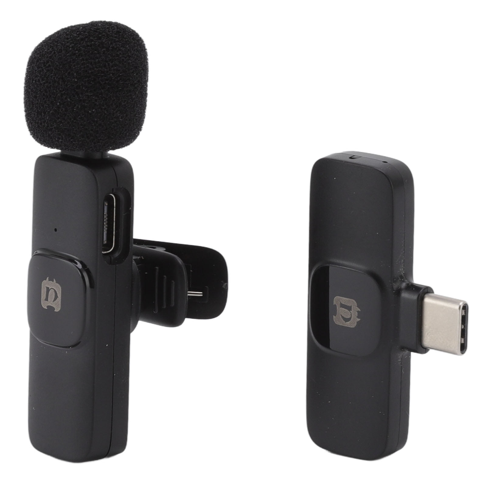 Clip On Mic, Type C Wireless Lavalier Microphone 360 Degree Pickup For Interview