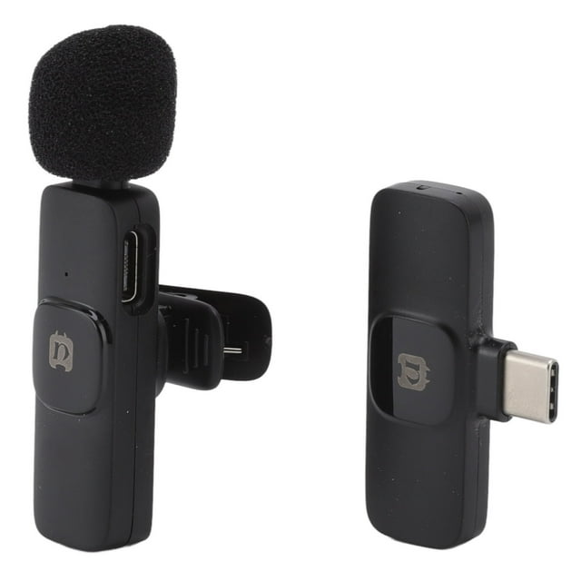Lapel Interview Microphone,Wireless Lavalier Microphone 360 Lavalier Microphone Clip On Mic Top of the Line