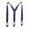 thumbnail image 2 of SUTENGDA Button Holes Link Men‘s Suspenders Adjustable Elastic Unisex Braces Wine Red, 2 of 6