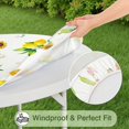 thumbnail image 5 of Sunflower Design Round Tablecloth with Elastic Edge, Soft Waterproof Polyester Cover, Fits 44-52 Inch, 5 of 7