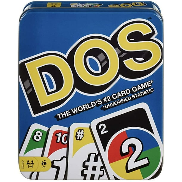Juego de cartas DOS para niños y adultos: doble juego, para 2 a 4 jugadores (Uno, DOS Tin Box) Rojo Verde Cocina, Decoración y Otros