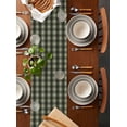 thumbnail image 4 of Table Runner Dresser Scarf 16 x 72 Inch Checkered Art Abstract Sage Green Plaid Stars Decor Table Runners Non-Slip Heat Kitchen Dining Table Decor for Indoor Outdoor Home Party Decoration, 4 of 7