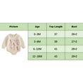 thumbnail image 4 of Bagilaanoe Newborn Easter Clothes Baby Girl Romper Sweatshirt Long Sleeve Bodysuits Carrot Print Pullover 3M 6M 12M 18M Infant Casual Tee Tops, 4 of 8