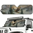 thumbnail image 2 of Jeiento Eagle Forest Windshield Sunshade for Wrangler TJ JK Windshield Sunshade Visor Mat for Jeep Wrangler TJ JK JKU 1996-2018 Sun Shade Screen Accessories, 2 of 6