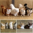 thumbnail image 3 of New Simulation Brown Fox Furs Squatting Fox Model Animals World With Static Action Figures Ornament Plush Toys Gift For Kid, 3 of 5