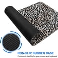 thumbnail image 6 of Long Mouse Pads for Desk,Black and Tan Leopard Print Desk Mats on Top Of Desks, Desk Mouse Pad Extra Large with 3mm Non-Slip Base and Stitched Edge for Gaming,Office,Work,Home 31.5"x11.8", 6 of 6