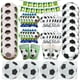 thumbnail image 5 of Decoraciones de cumpleaños de fútbol para niños, suministros de decoración de fiesta de fútbol, vajilla, platos, tazas, mantel de globo, pancarta de fondo, 5 of 5