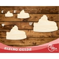 thumbnail image 3 of Unfinished Wood Platform Slipper Shape 3" / 1/8", 3 of 3