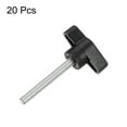 thumbnail image 3 of Uxcell 20 Pieces Wing Knobs M6 x 50mm Tee Stud Knob Thumb Screw Hand Clamping Handle Black, 3 of 6