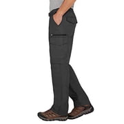 BC Clothing Mens Lightweight Convertible Stretch Cargo Pants & Shorts (Charcoal, Lx30)